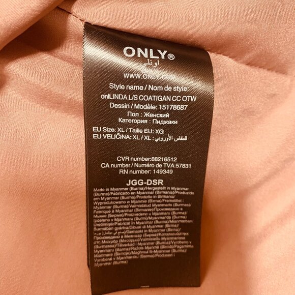 open coat long  for women  color light  brown sz xl ONLY - Picture 8 of 16